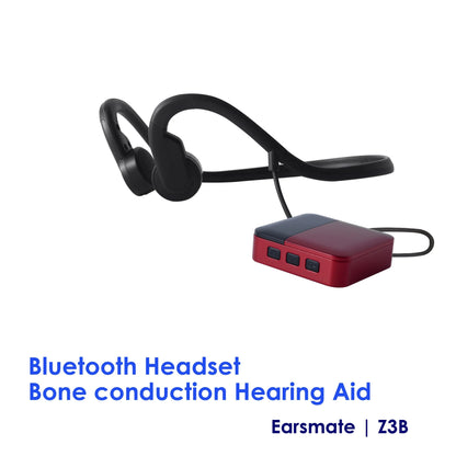 Earsmate Bone Conduction Hearing Aid Without Surgery 16CH Noise Reduction Wireless Headset for Elderly Ear Deaf Calling Music