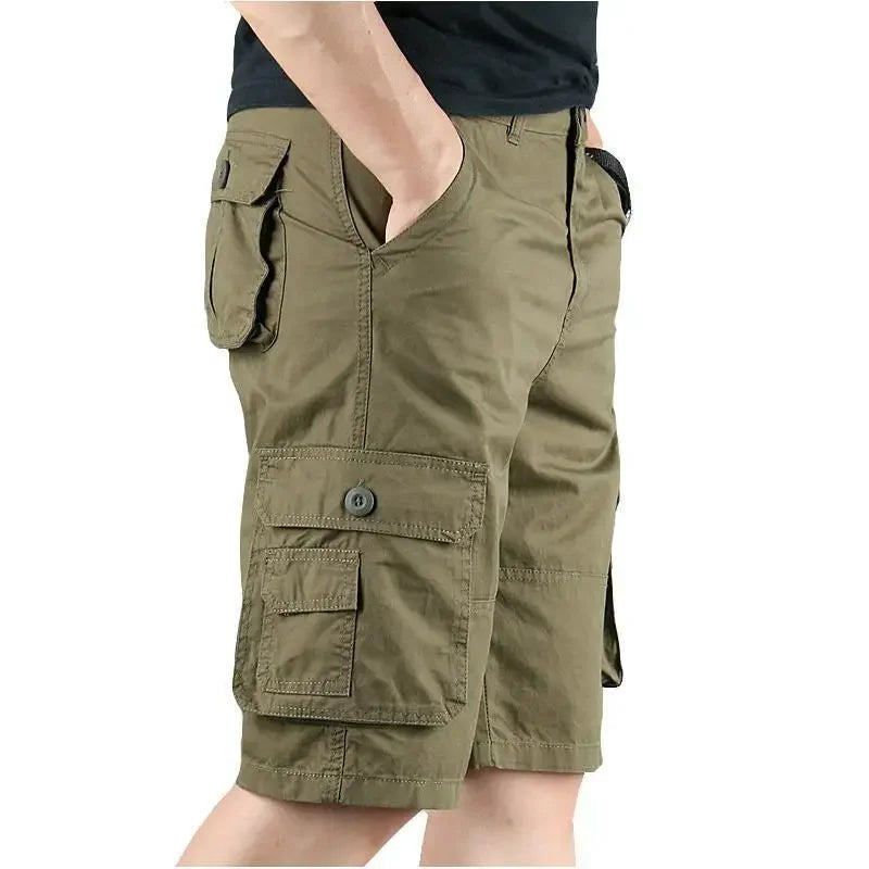 Mens Cargo Shorts Multi Pocket Work Homme Black Short Pants for Men Clothing Comfortable Harajuku Loose Clothes Summer Jorts Y2k