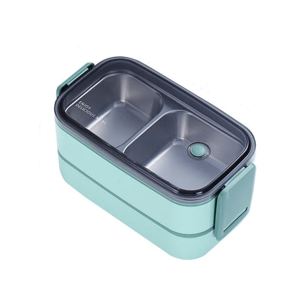 Stainless Steel Lunch Box for Adults Kids School Office 1/2 Layers Microwavable Portable Food Storage Containers