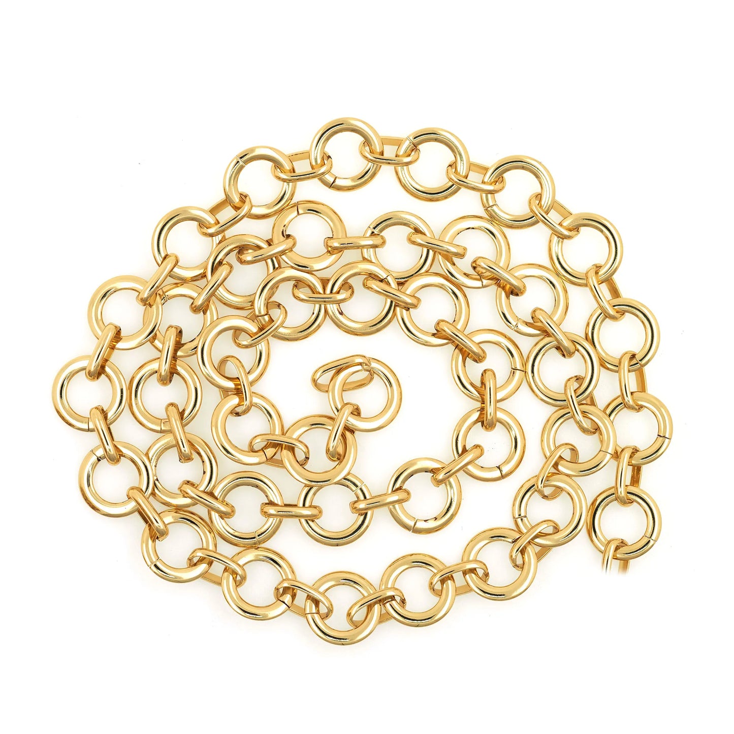 Gold Filled Chain Round Link O Necklace Bracelet Accessories for DIY Jewelry Making Components