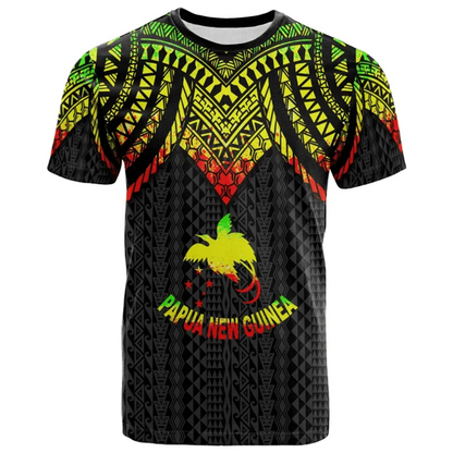 Papua New Guinea Flag Map Graphic T Shirts PNG National Emblem T Shirt For Men Clothes Polynesia Unisex Tshirt Casual Man Tee