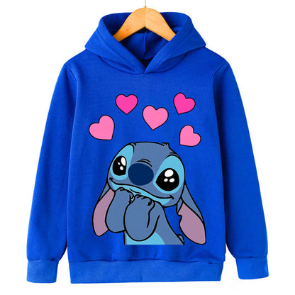 Girls Clothes Stitch Hoodies Sweatshirts Children's Clothing Sets Child Girl Tops + Pants 2 Pcs Suits Kids Boys Tracksuits Set