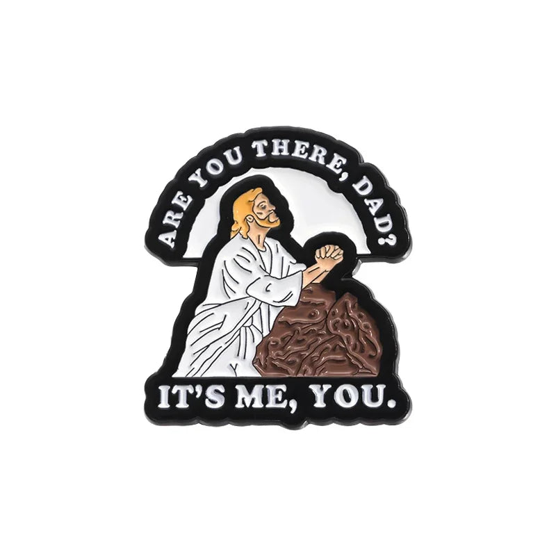 Holy Jesus Enamel Pin San Judas Christian Easter Cross Festival Retro Religious Beliefs Jewelry Brooch Lapel Badge Wholesale