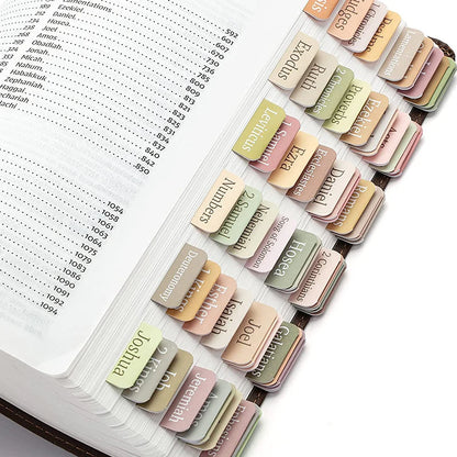 Bible Tabs,75 Tabs,Minimal Morandi,Laminated Bible Tabs For Women And Men, Bible Tabs For Study Bible,Bible Index Tabs