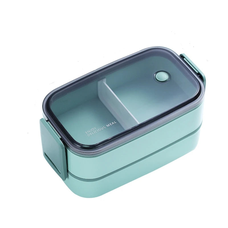 Stainless Steel Lunch Box for Adults Kids School Office 1/2 Layers Microwavable Portable Food Storage Containers