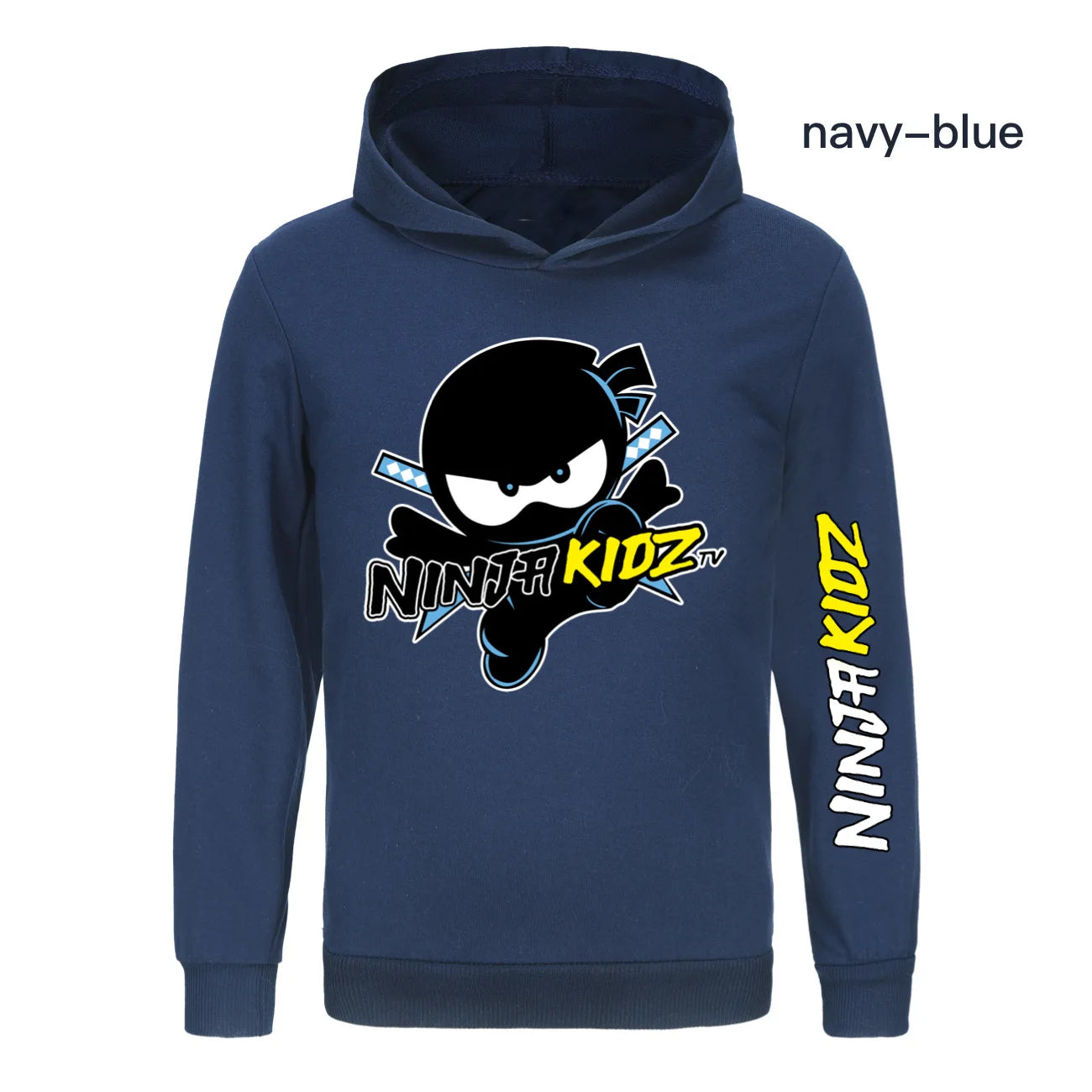 Ninja Kidz Kids Clothes Cotton Hooded Sweater Streetwear Sweatshirt Cartoon Casual Pullover Hip Hop Teenager Boys Girls Clothing