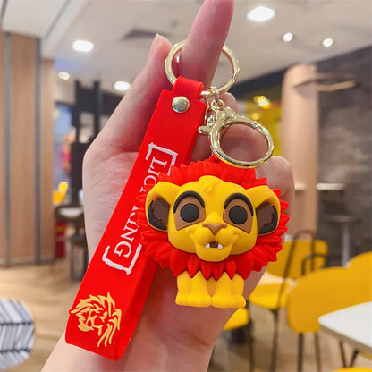 Wholesale New Anime Disney Keychain Mickey Mouse Minnie Lilo & Stitch Cartoon Keyring Key Chain Car Pendant Kids Toys Gifts