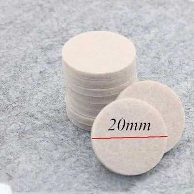 20mm Felt Chair Leg Pads 5mm Thick Floor Scratch Protector Mat Mute Non-slip Self Adhesive DIY Furniture Accessories